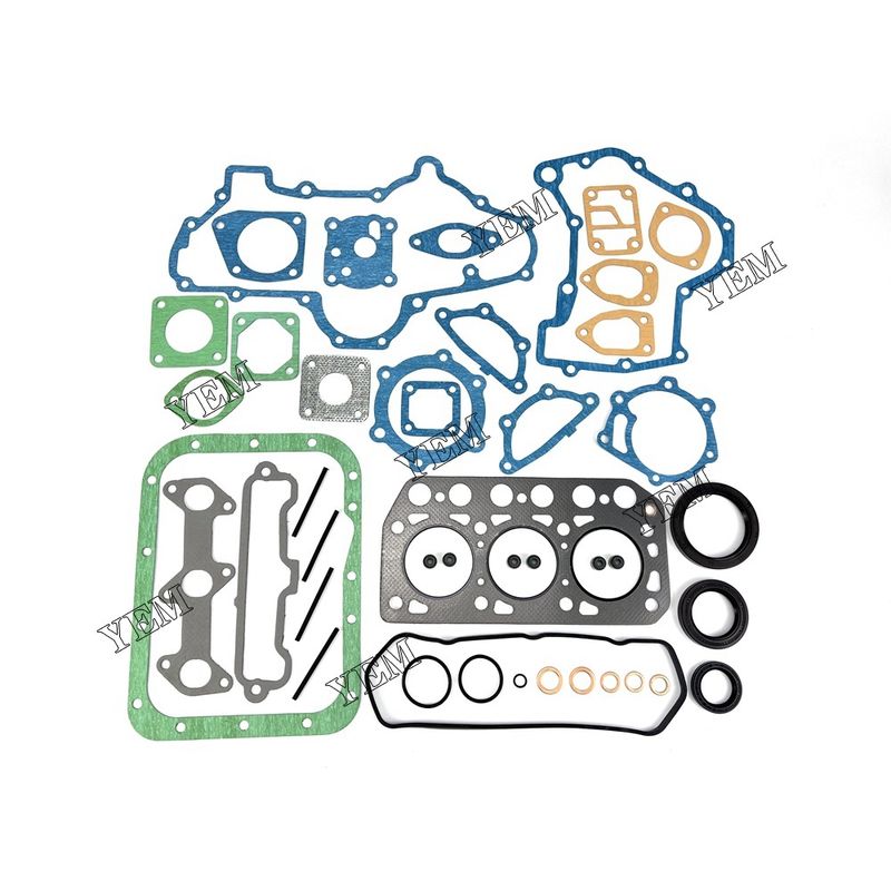 For Mitsubishi K3C Excavator Engine Parts Full Gasket Set with Crank Seal