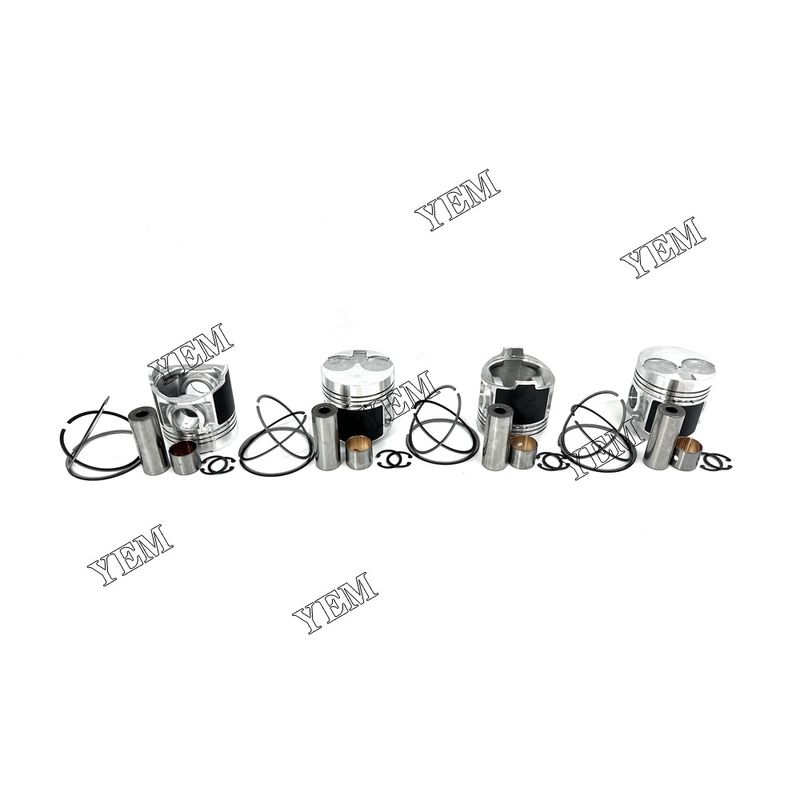 4PCS For Perkins 404C-22/404C-22T Piston With Rings Engine Spare Parts