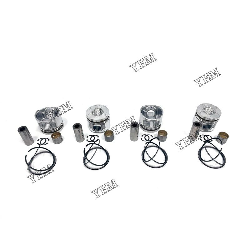 4D56 Piston With Rings For Mitsubishi Excavator Parts Engine