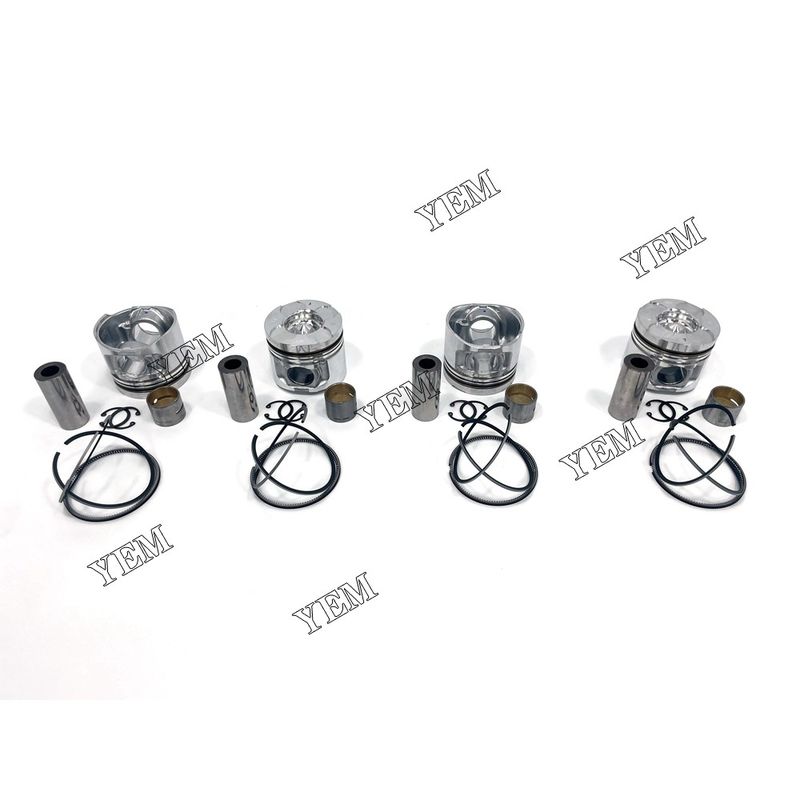 4D56 Piston With Rings For Mitsubishi Excavator Parts Engine